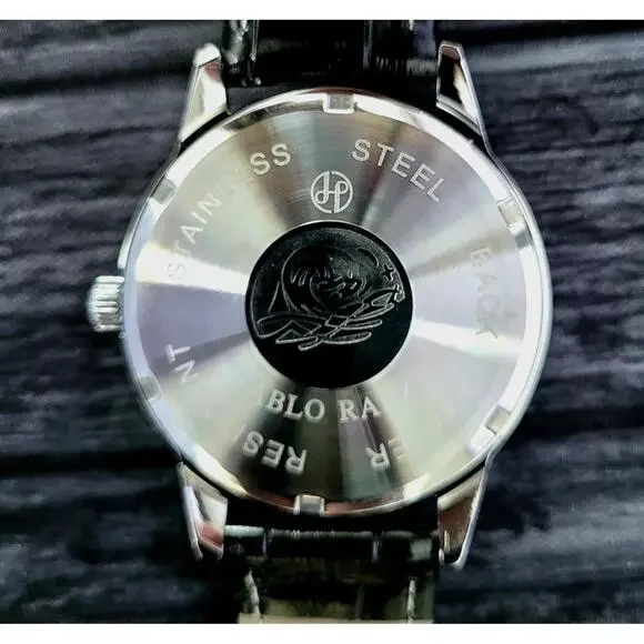 New Vintage Pablo Raez 40mm Mens Slv Wht Blk Presage Watch